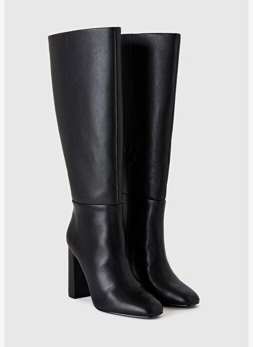 United Colors Of Benetton United Colors Of Benetton Kadın Siyah Suni Deri Uzun Çizme Boyner'de! Siyah - 4. görsel