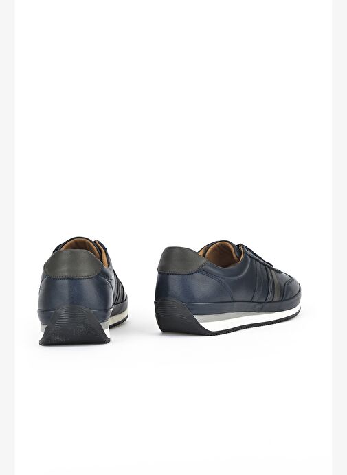 Ziya, Erkek Hakiki Deri Sneaker 1511002Z060 Lacivert - Görsel 6