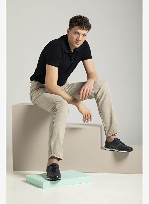 Ziya Ziya, Erkek Hakiki Deri Sneaker 1611002Z060 Lacivert | Boyner Lacivert - 3. görsel