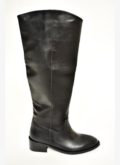 T723726009 Siyah Klasik Kadın Çizme - Görsel 7