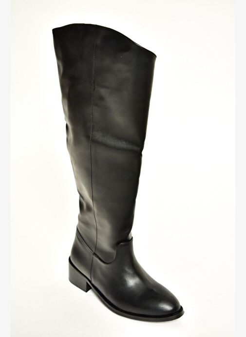 T723726009 Siyah Klasik Kadın Çizme - Görsel 8