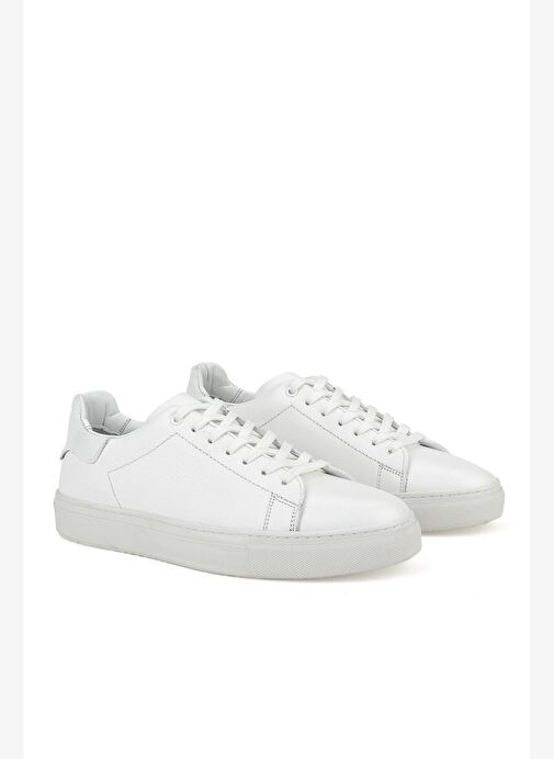 Ziya, Erkek Hakiki Deri Sneaker 1511026ZF7 Beyaz - Görsel 3