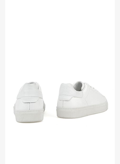 Ziya, Erkek Hakiki Deri Sneaker 1511026ZF7 Beyaz - Görsel 4