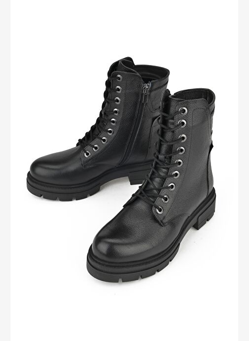 Ziya, Kadın Hakiki Deri Bot 15319Z66286 Siyah - Görsel 6