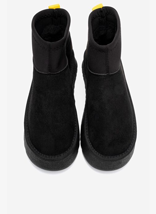 OVAR Siyah Süet Scuba Platform Tabanlı Kadın Bot - Görsel 3