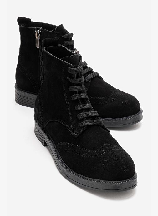 Luvi Shoes Luvi Shoes Belirsiz NELVY Siyah Süet Hakiki Deri Kadın Bot | Boyner Belirsiz - 2. görsel