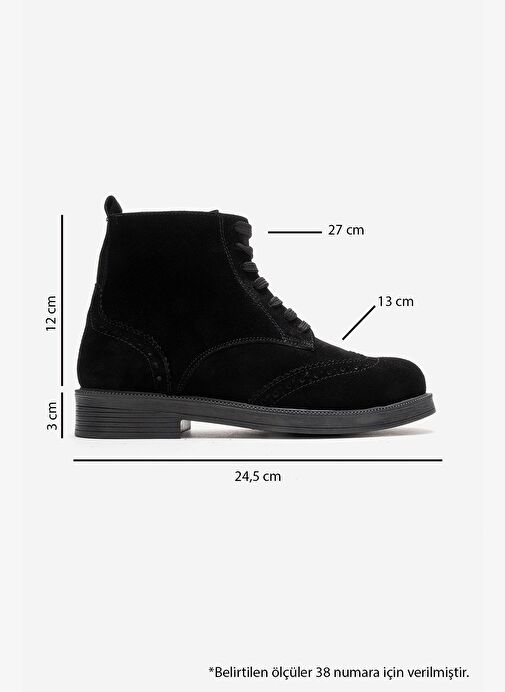 Luvi Shoes Luvi Shoes Belirsiz NELVY Siyah Süet Hakiki Deri Kadın Bot | Boyner Belirsiz - 4. görsel