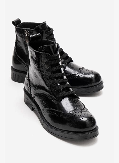 Luvi Shoes Luvi Shoes NELVY Siyah Rugan Hakiki Deri Kadın Bot | Boyner Siyah Rugan - 2. görsel