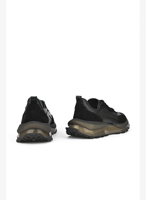 Ziya, Erkek Hakiki Deri Sneaker 1431042Z7015 Siyah - Görsel 4