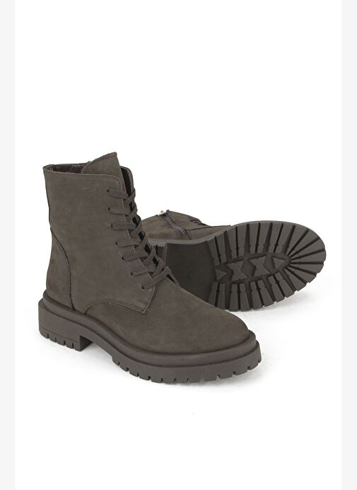 Ziya, Kadın Hakiki Deri Bot 153359Z3052 Kahve - Görsel 5