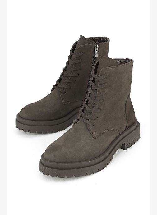 Ziya, Kadın Hakiki Deri Bot 153359Z3052 Kahve - Görsel 6