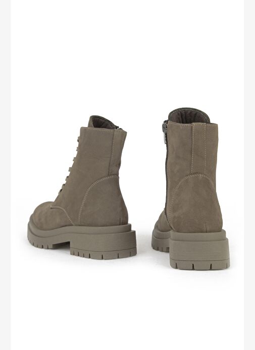 Ziya, Kadın Hakiki Deri Bot 153359Z3052 Vizon - Görsel 4