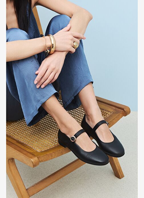 Ziya, Hakiki Deri Kadın Ayakkabı 1511033Z2563 Siyah - Görsel 7