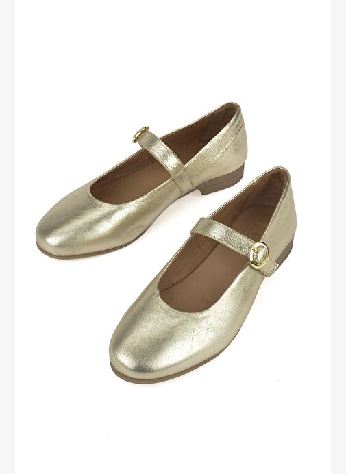 Ziya, Hakiki Deri Kadın Ayakkabı 1511033Z2563 Gold - Görsel 6
