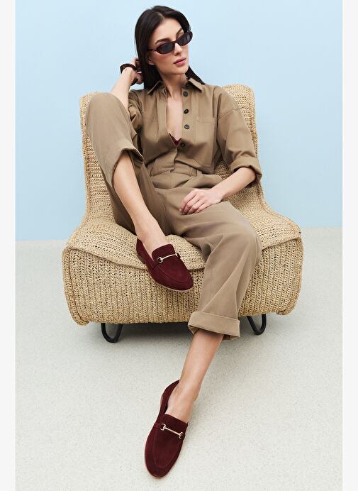 Ziya, Hakiki Deri Kadın Ayakkabı 1511033Z4830832 Bordo - Görsel 7