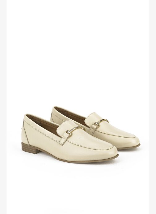 Ziya, Hakiki Deri Kadın Ayakkabı 1511033Z483083 Krem - Görsel 3