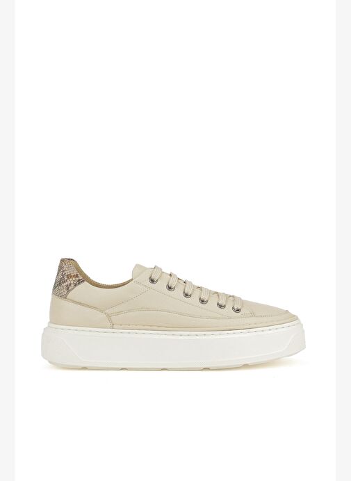 Ziya, Kadın Hakiki Deri Sneaker 1511035Z6200 Krem - Görsel 2