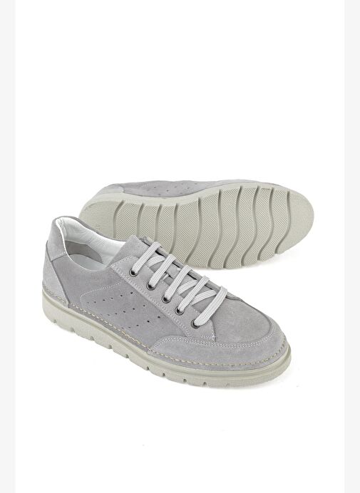 Ziya, Kadın Hakiki Deri Sneaker 1511035Z62032 Gri - Görsel 5