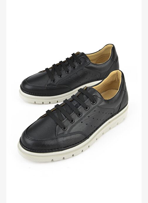 Ziya, Kadın Hakiki Deri Sneaker 1511035Z6203 Siyah - Görsel 6