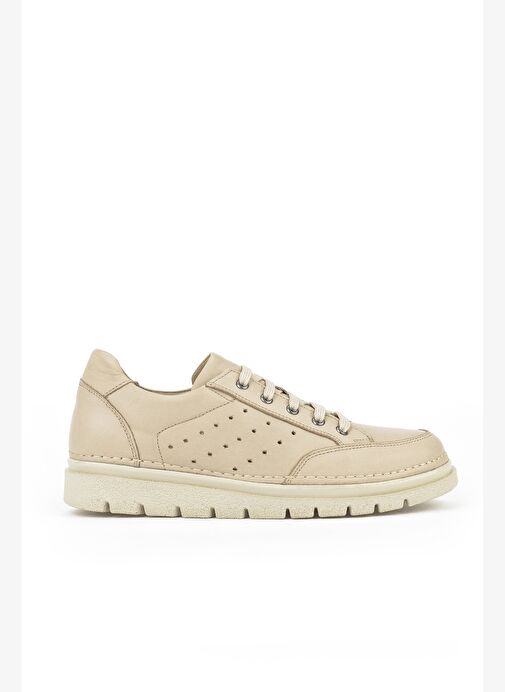 Ziya, Kadın Hakiki Deri Sneaker 1511035Z6203 Bej - Görsel 2