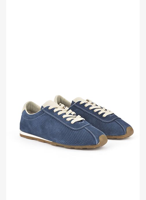 Ziya, Kadın Hakiki Deri Sneaker 1511035Z63001 Lacivert - Görsel 3