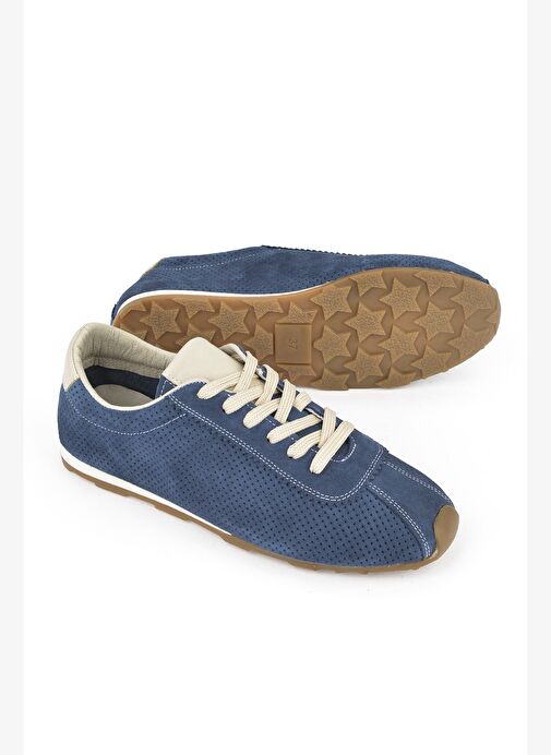 Ziya, Kadın Hakiki Deri Sneaker 1511035Z63001 Lacivert - Görsel 5