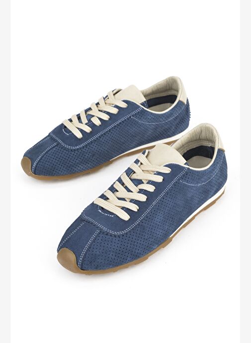 Ziya, Kadın Hakiki Deri Sneaker 1511035Z63001 Lacivert - Görsel 6