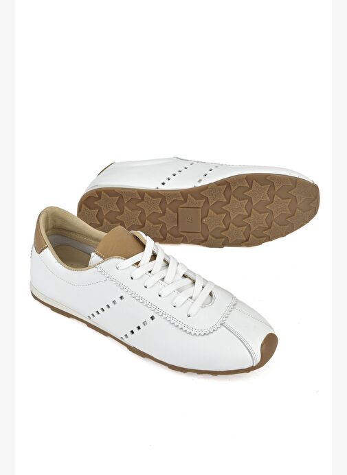 Ziya, Kadın Hakiki Deri Sneaker 1511035Z6300 Beyaz - Görsel 5
