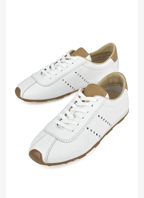 Ziya, Kadın Hakiki Deri Sneaker 1511035Z6300 Beyaz - Görsel 6