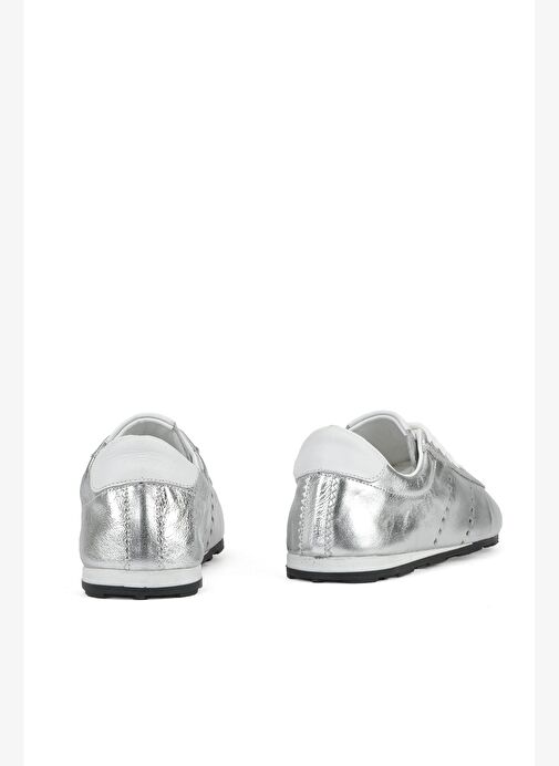 Ziya, Kadın Hakiki Deri Sneaker 1511035Z6300 Gümüş - Görsel 4