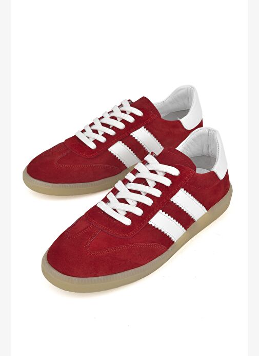 Ziya, Kadın Hakiki Deri Sneaker 1511035Z64032 Kırmızı - Görsel 6