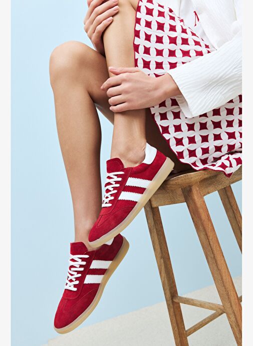 Ziya, Kadın Hakiki Deri Sneaker 1511035Z64032 Kırmızı - Görsel 7