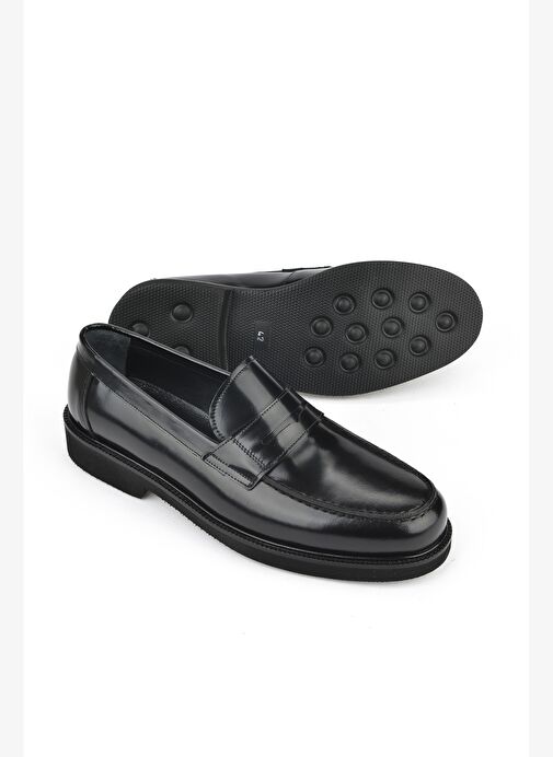 Ziya, Erkek Hakiki Deri Ayakkabı 151145Z144 Siyah - Görsel 5