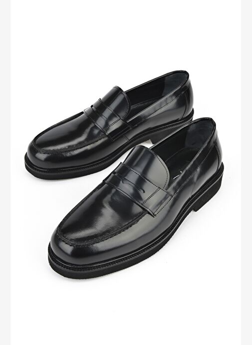 Ziya, Erkek Hakiki Deri Ayakkabı 151145Z144 Siyah - Görsel 6