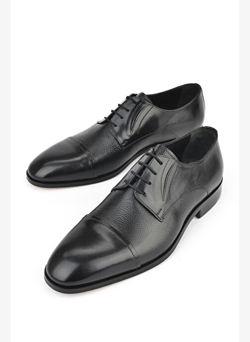 Ziya, Erkek Hakiki Deri Kösele Ayakkabı 151145Z480 Siyah - Görsel 6