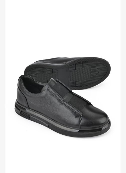 Ziya, Erkek Hakiki Deri Sneaker 153983Z2050 Siyah - Görsel 5