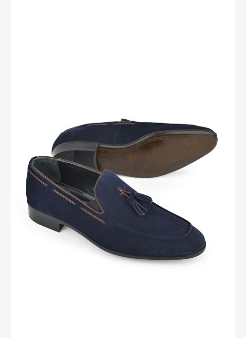 Ziya, Erkek Hakiki Deri Klasik Ayakkabı 151985Z1001 Lacivert - Görsel 5