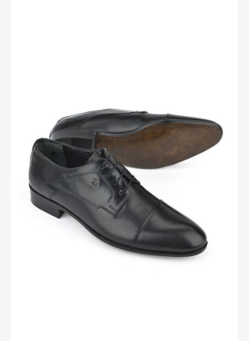 Ziya, Erkek Hakiki Deri Klasik Ayakkabı 151985Z1040 Siyah - Görsel 5