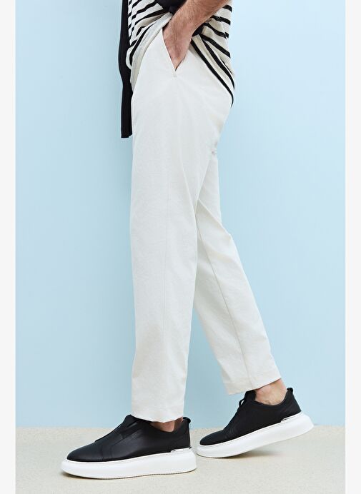 Ziya, Erkek Hakiki Deri Sneaker 151987Z026 Siyah - Görsel 7