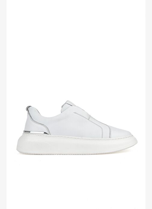 Ziya, Erkek Hakiki Deri Sneaker 151987Z026 Beyaz - Görsel 2