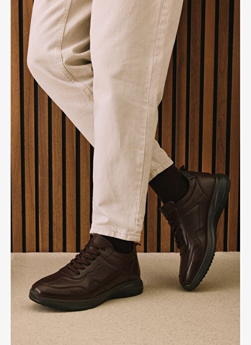 Ziya, Erkek Hakiki Deri Ayakkabı 1531002Z2089 Kahve - Görsel 7