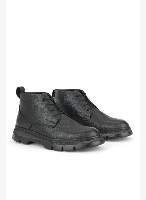 Ziya, Erkek Hakiki Deri Bot 1531007Z384 Siyah - Görsel 3