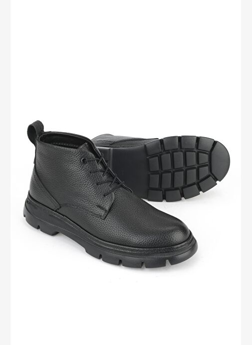 Ziya, Erkek Hakiki Deri Bot 1531007Z384 Siyah - Görsel 5