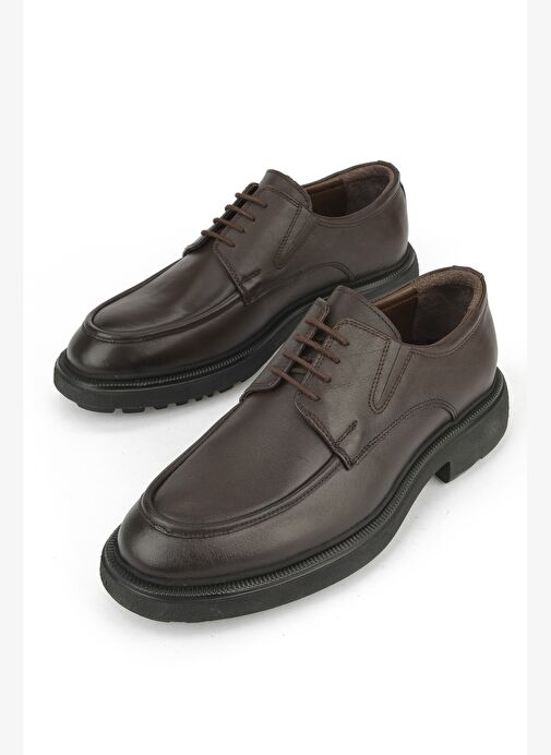 Ziya, Erkek Hakiki Deri Ayakkabı 1531007Z4203 Kahve - Görsel 6