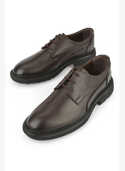 Ziya, Erkek Hakiki Deri Ayakkabı 1531007Z4204 Kahve - Görsel 6