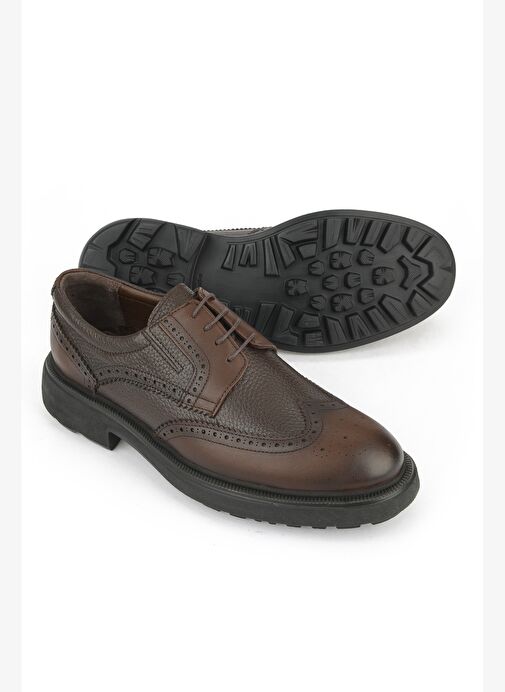 Ziya, Erkek Hakiki Deri Ayakkabı 1531007Z4205 Kahve - Görsel 5