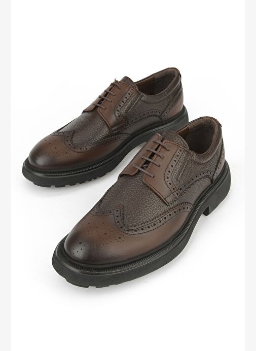 Ziya, Erkek Hakiki Deri Ayakkabı 1531007Z4205 Kahve - Görsel 6