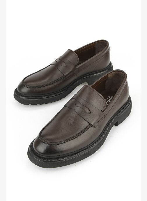 Ziya, Erkek Hakiki Deri Ayakkabı 1531007Z4206 Kahve - Görsel 6