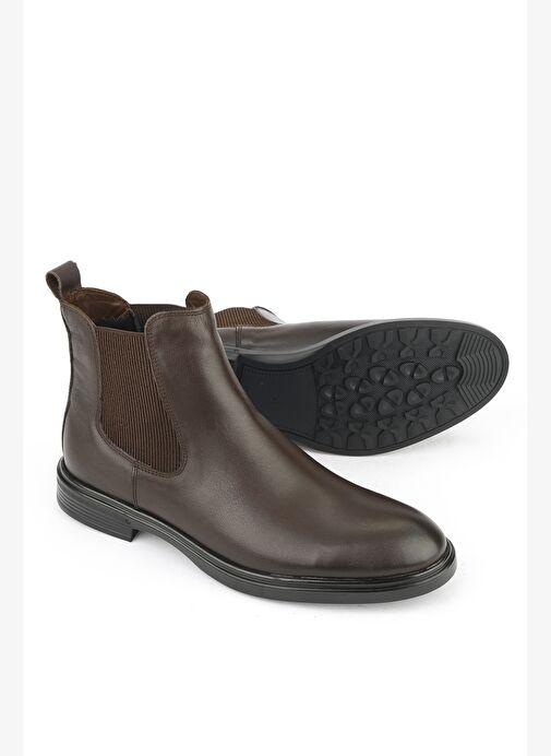 Ziya, Erkek Hakiki Deri Bot 1531007Z8255 Kahve - Görsel 5