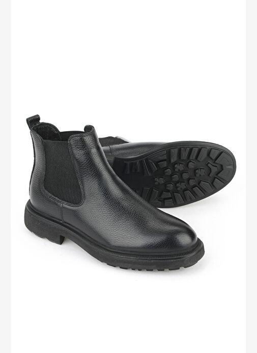 Ziya, Erkek Hakiki Deri Bot 1531007Z8261 Siyah - Görsel 5